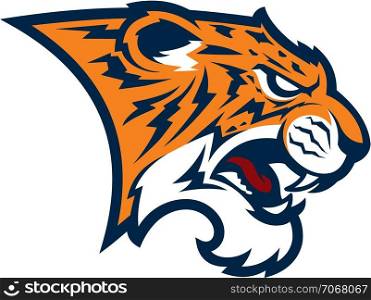 Tiger head sport mascot. Sport logo