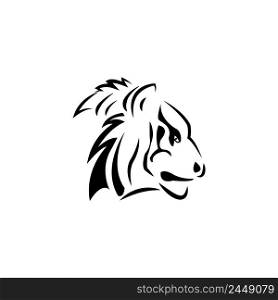 tiger icon logo vector design template
