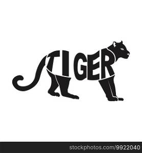 Tiger logo design,vector illustration template