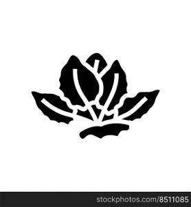 tiger lotus glyph icon vector. tiger lotus sign. isolated symbol illustration. tiger lotus glyph icon vector illustration