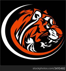 Tiger Mascot Graphic Vector Image