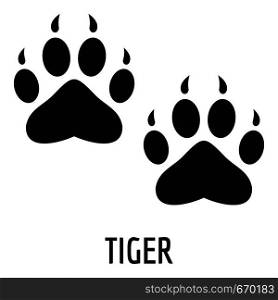 Tiger step icon. Simple illustration of tiger step vector icon for web. Tiger step icon, simple style.