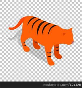 Tiger, symbol of South Korea economics isometric icon 3d on a transparent background vector illustration. Tiger isometric icon