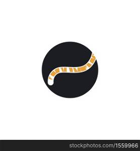 tiger tail icon vector illustration design template