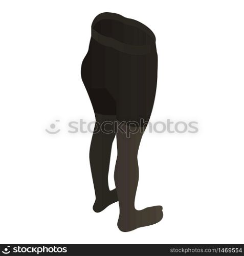 Tights icon. Isometric of tights vector icon for web design isolated on white background. Tights icon, isometric style