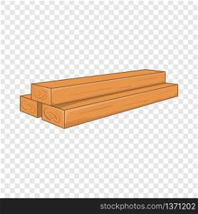 Timber planks icon. Cartoon illustration of planks vector icon for web design. Timber planks icon, cartoon style