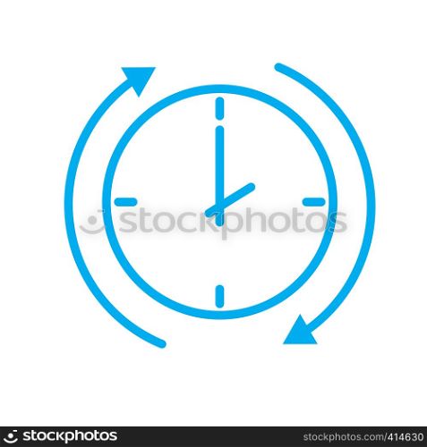time arrow icon on white background. time arrow sign. flat style.