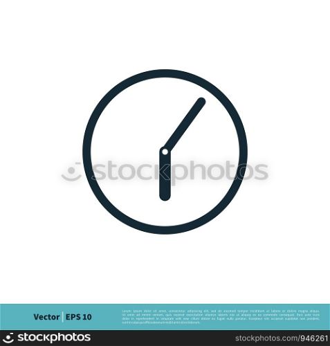 Time / Clock Icon Vector Logo Template Illustration Design. Vector EPS 10.
