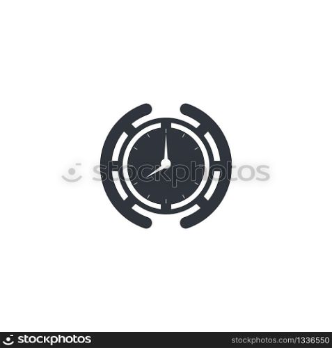 Time concept icon illustration vector flat design