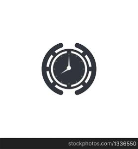 Time concept icon illustration vector flat design