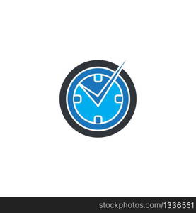 Time concept icon illustration vector flat design