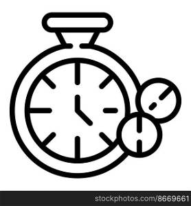 Time contraception icon outline vector. Education day. Birth control. Time contraception icon outline vector. Education day
