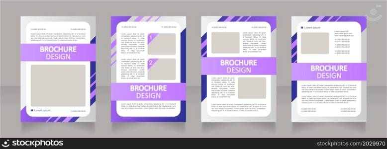 Time deposit offers blank brochure layout design. Banking service. Vertical poster template set with empty copy space for text. Premade corporate reports collection. Editable flyer paper pages. Time deposit offers blank brochure layout design
