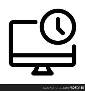 Time displayed on the computer desktop.