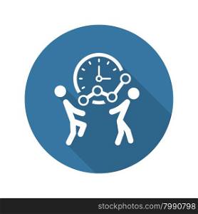 Time for Growth Icon. Flat Design. Business Concept. Isolated Illustration.. Time for Growth Icon. Business Concept.