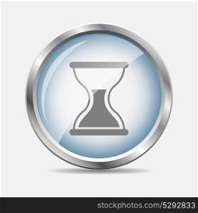 Time Glossy Icon Isolated Vector Illustration EPS10. Time Glossy Icon Vector Illustration
