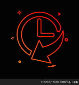 Time icon design vector