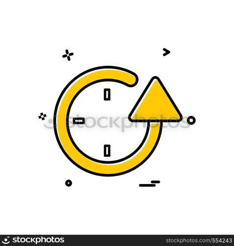 Time icon design vector