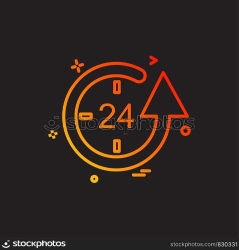 Time icon design vector