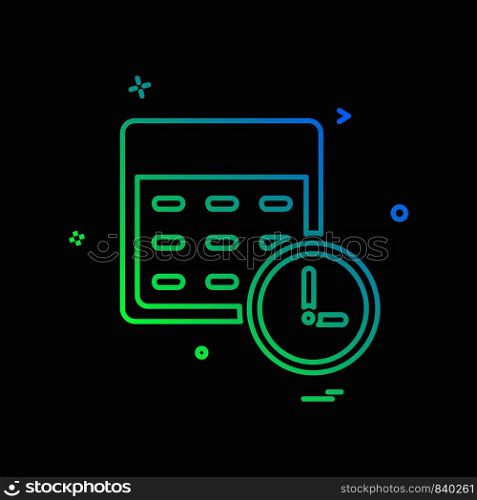 Time icon design vector