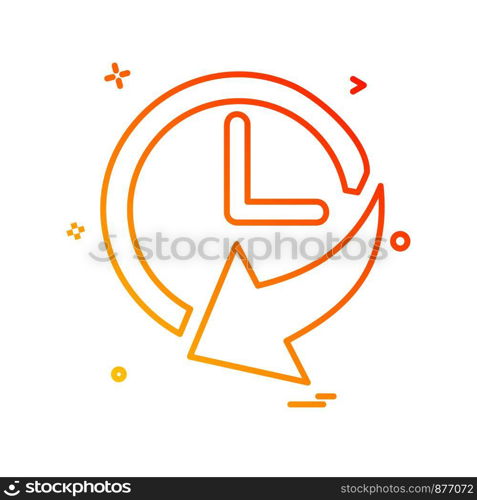 Time icon design vector