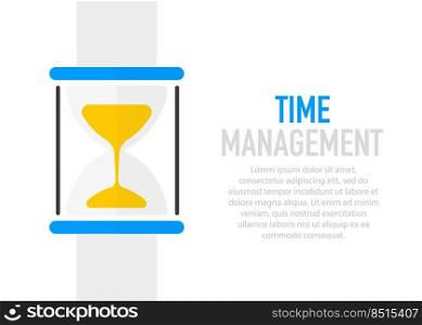 Time management concept. Time control planning. Time management concept. Time control, planning.