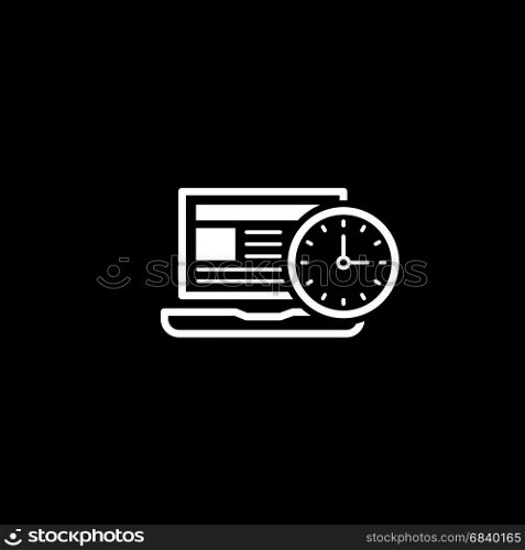 Time Management Icon. Business Concept. Flat Design.. Time Management Icon. Business Concept. Flat Design. Isolated Illustration.