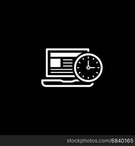 Time Management Icon. Business Concept. Flat Design.. Time Management Icon. Business Concept. Flat Design. Isolated Illustration.