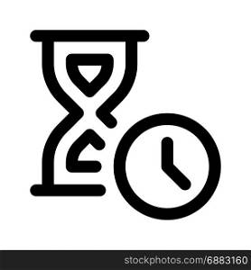 time management, icon on isolated background