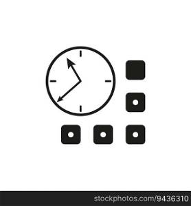 Time management icon. Vector illustration. EPS 10. stock image.. Time management icon. Vector illustration. EPS 10.