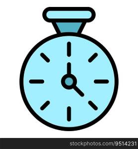 Time of eye patch icon outline vector. Face mask. Cream skin color flat. Time of eye patch icon vector flat