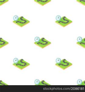 Time of route pattern seamless background texture repeat wallpaper geometric vector. Time of route pattern seamless vector