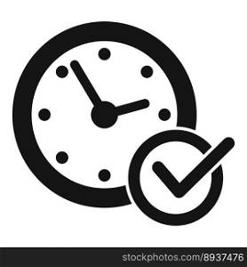 Time purpose icon simple vector. Social passion. Corporate mission. Time purpose icon simple vector. Social passion