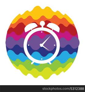 Time Rainbow Color Icon for Mobile Applications and Web EPS10. Time Rainbow Color Icon for Mobile Applications and Web