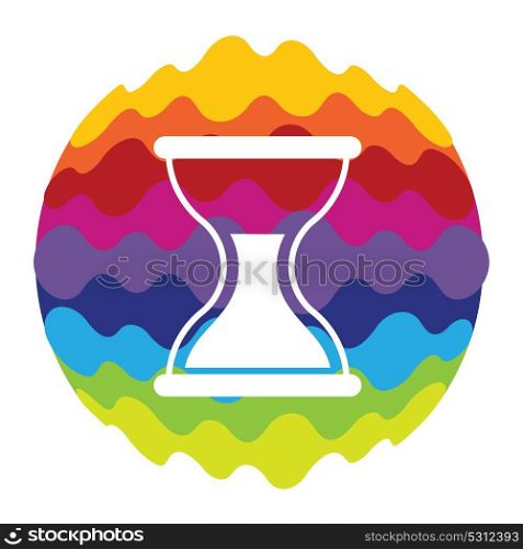 Time Rainbow Color Icon for Mobile Applications and Web EPS10. Time Rainbow Color Icon for Mobile Applications and Web