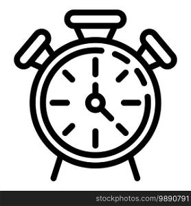 Time stopwatch icon. Outline time stopwatch vector icon for web design isolated on white background. Time stopwatch icon, outline style