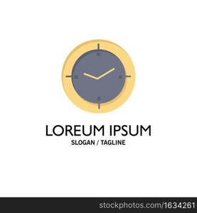 Time, Timer, Compass, Machine Business Logo Template. Flat Color
