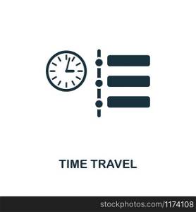 Time Travel icon. Premium style design from future technology icons collection. Pixel perfect time travel icon for web design, apps, software, printing usage.. Time Travel icon. Premium style design from future technology icons collection. Pixel perfect Time Travel icon for web design, apps, software, print usage
