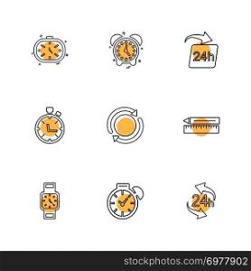 time , watch , clock , alarm , times , timer , icon, vector, design,  flat,  collection, style, creative,  icons