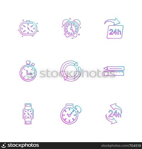 time , watch , clock , alarm , times , timer , icon, vector, design, flat, collection, style, creative, icons