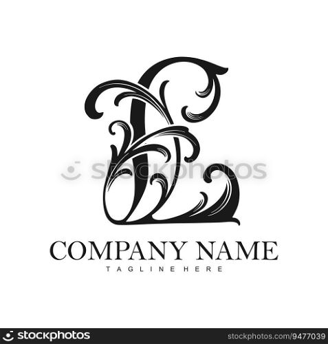 Timeless L emblem classic logo monochrome vector illustrations for your work logo, merchandise t-shirt, stickers and label designs, poster, greeting cards advertising business company or brands