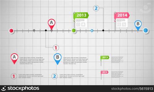 Timeline infographic business template vector illustration. EPS10