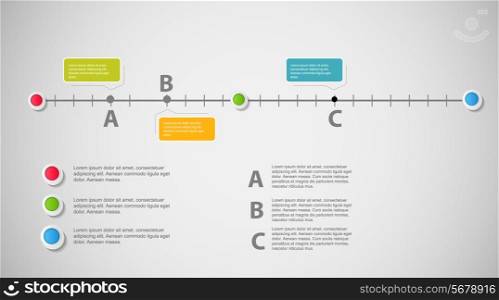 Timeline infographic business template vector illustration. EPS10