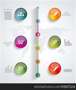 Timeline Infographic. Vector design template.