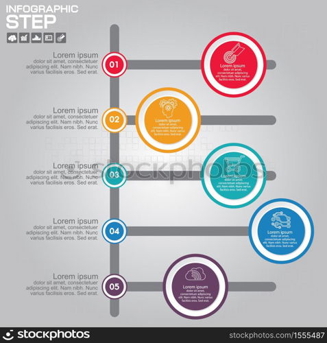 Timeline infographics design template with options, process diagram, vector eps10 illustration