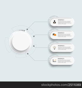 Timeline infographics design vector and marketing icons can be used for workflow layout, diagram, annual report, web design. Business concept with 4 options, steps or processes.
