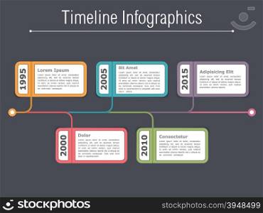 Timeline Infographics Template