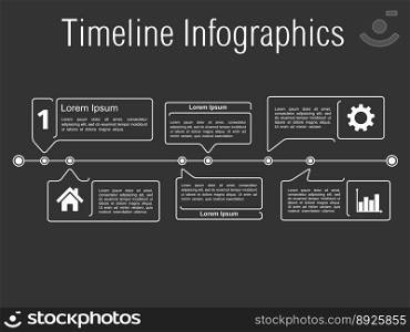 Timeline infographics vector image