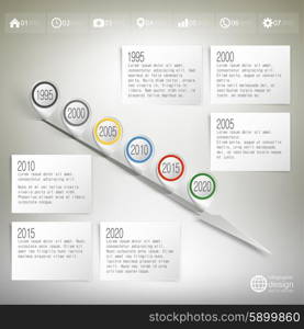 Timeline with pointer marks. Infographic for business design and website template.. Timeline with pointer marks. Infographic for business design and website template