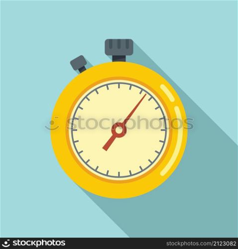 Timer counter icon flat vector. Stopwatch clock. Countdown timer. Timer counter icon flat vector. Stopwatch clock